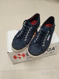 scarpe superga Unisex tg41 blu scuro