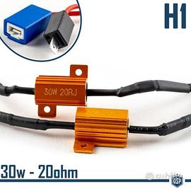 SPEGNI SPIA Errore RESISTENZE 30W-20OHM Lampade H1
