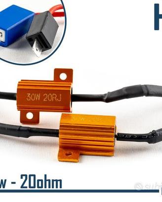 SPEGNI SPIA Errore RESISTENZE 30W-20OHM Lampade H1