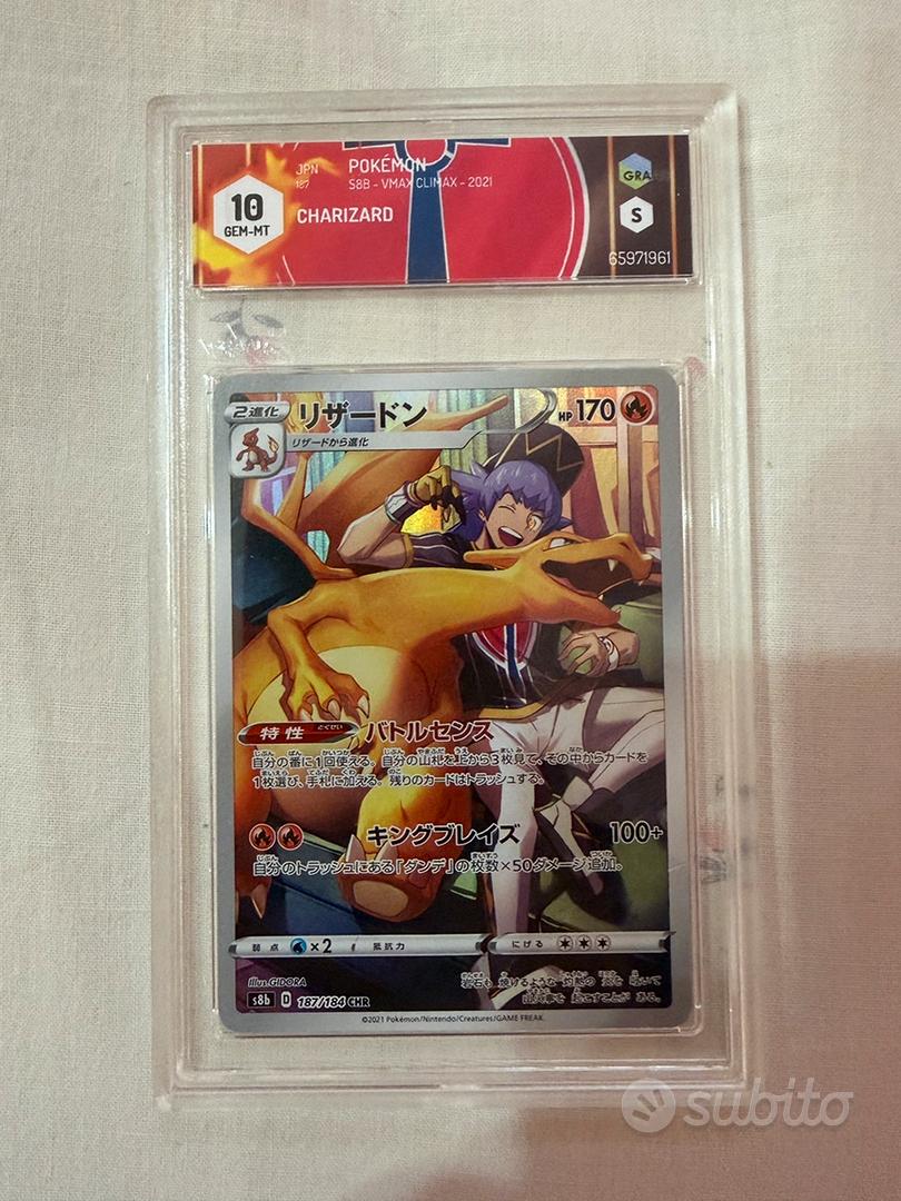 Charizard 187/184, carta Pokemon gradata 9