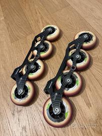 Powerslide frame 4x90 3x110 Matter wheels 