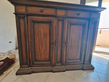 Credenza stile rustico toscano 4 ante + 2 cassetti