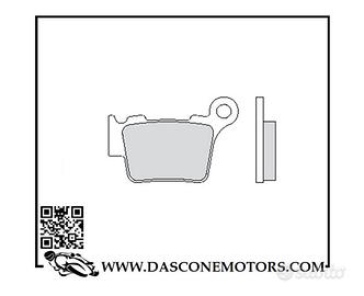 COPPIA PASTIGLIE FRENO ORGANICHE BCR 2605 KTM 300 