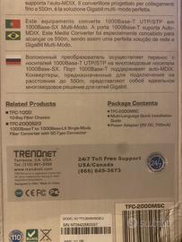 4 x Media Converter Fibra/Ethernet TRENDnet