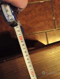 Tavolino da salotto in legno e vetro