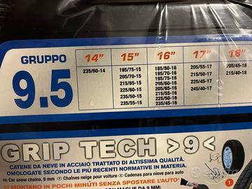 Catene da neve nuove 9mm