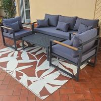Set Giardino Divano 3 Posti 190cm CUSCINONI NUOVI