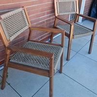 Sedie da esterno (pack da 6)