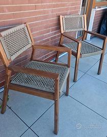 Sedie da esterno (pack da 6)