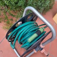 carrellino più tubo per annaffiare 