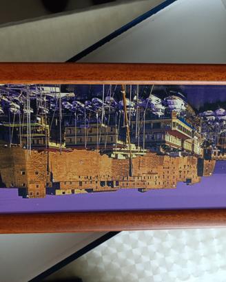 Quadro con cornice in legno