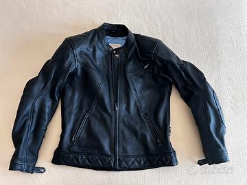 Giubbotto moto vera pelle taglia 48