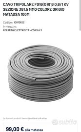 Cavo elettrico 3x1,5