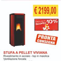 STUFA A PELLET NORDICA EXTRAFLAME MODELLO VIVIANA