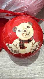 Palline Rosse Teddy Thun 