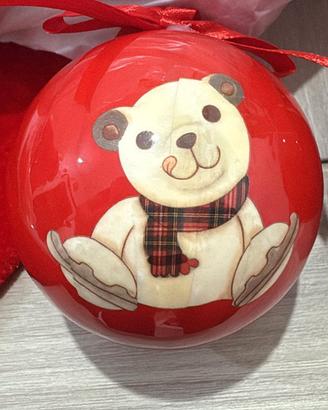 Palline Rosse Teddy Thun 