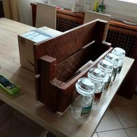 porta yankee candele in legno antico 