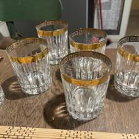 Bicchieri oro e cristallo