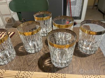 Bicchieri oro e cristallo