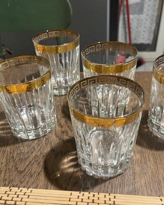 Bicchieri oro e cristallo