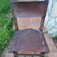 2 sedie vintage stile ottocento spagnolo