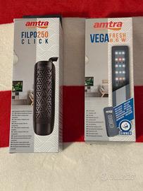 Filtro e lice per acquario