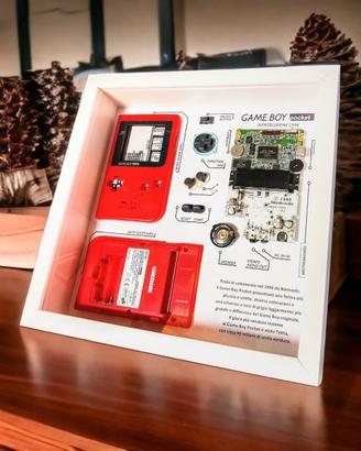 Quadro Nintendo Game Boy Pocket rosso originale