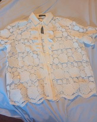 Giacca/camicia donna,in pizzo si cotone, Elena Mir