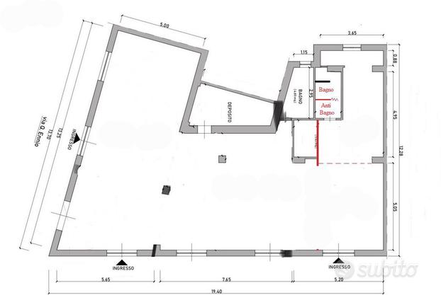 Locale commerciale mq 200