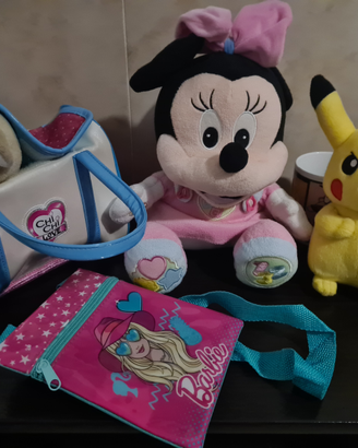 Giochi pupazzi cagnolino minnie barbie pikachu