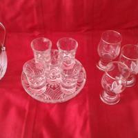 Set bicchieri da liquore antichi anni '60