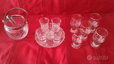 Set bicchieri da liquore antichi anni '60