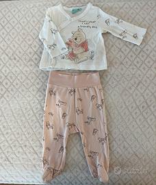 Completino Disney Baby - 3/6 Mesi - Bianco e Rosa