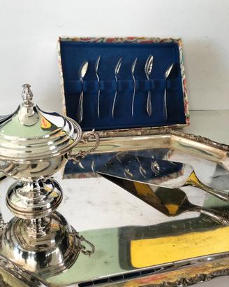 set cucchiai argento e varie