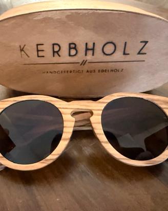 Occhiali da sole vintage KERBHOLZ legno pregiato