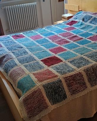 Coperta matrimoniale fatta a mano