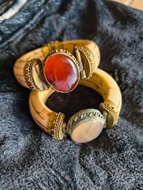 Bracciali indiani in osso