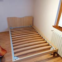 Letto piazza e mezza robusto a doghe legno