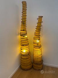 Coppia lampade da pavimento.