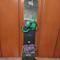 Snowboard Nitro Prime 155  con attacchi Union