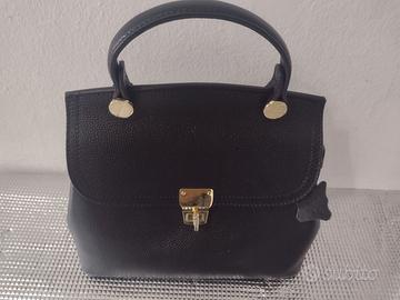 Borsa in vera pelle - artigianato Mongolia -