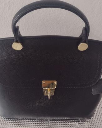 Borsa in vera pelle - artigianato Mongolia -