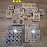 Timbri in legno per Scrapbooking 