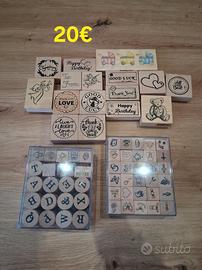 Timbri in legno per Scrapbooking 