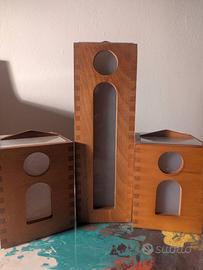 Set Artnova Scaroni in legno design vintage