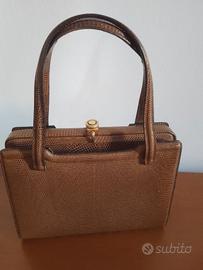 borsa vintage in pelle di serpente 