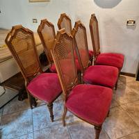 Sedie Umbertine restaurate - set da 6