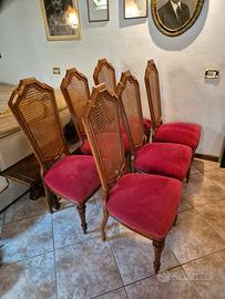 Sedie Umbertine restaurate - set da 6