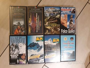 Videocassette di alpinismo e montagna