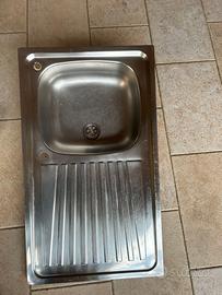 Lavello acciaio inox con sifone